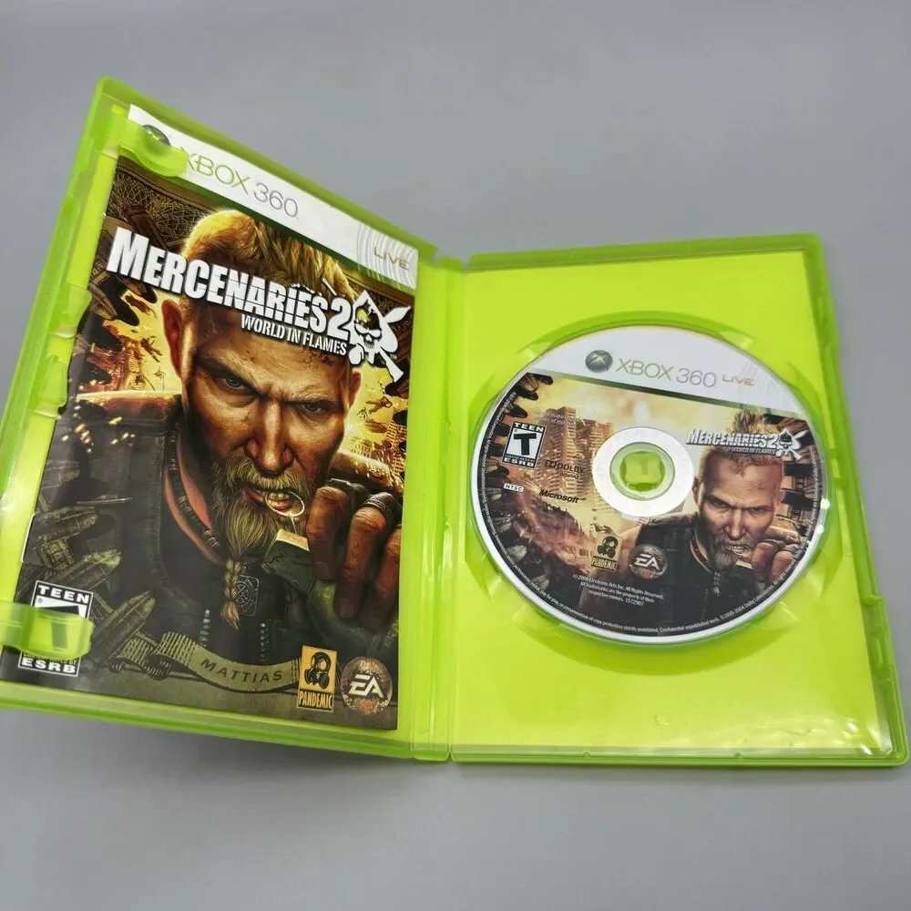 Mercenaries 2: World in Flames (Microsoft Xbox 360, 2008) CIB